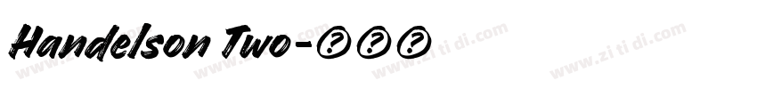 Handelson Two字体转换
